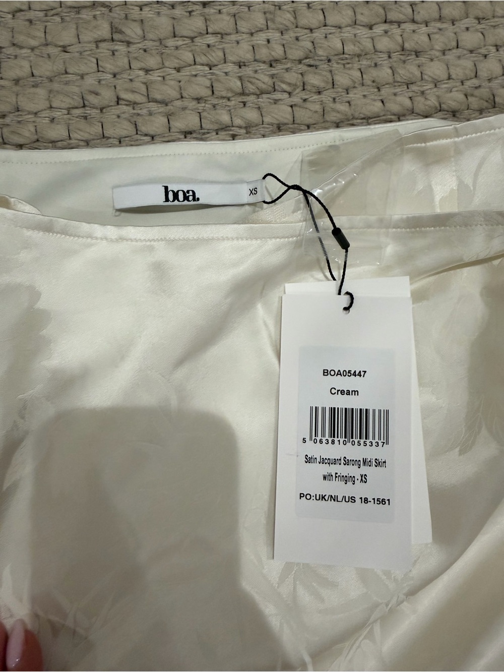 Ivory Fringe Midi Skirt (sold-out on BOA) - Picture 5 of 6